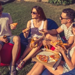 Joondalup Turf Farm - pizza party on comfortable green grass