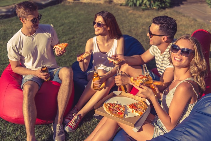 Joondalup Turf Farm - pizza party on comfortable green grass