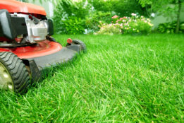 lawn being mowed in perth